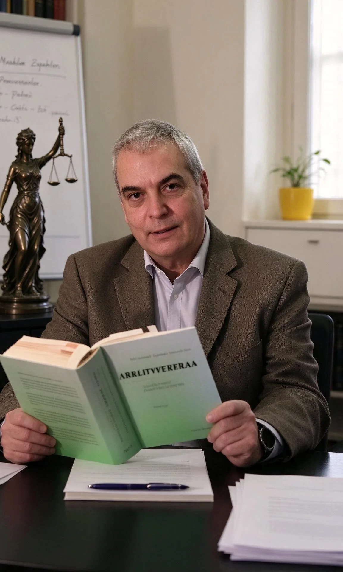 Martin Zwahlen, Mediator und Fürsprecher an seinem Schreibtisch